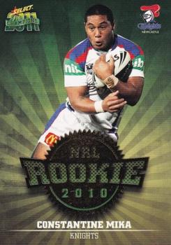 2011 NRL Champions - Rookie 2010 #R32 Constantine Mika Front